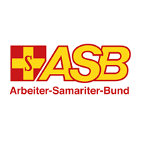 logo arbeiter-samariter-bund gelbrote schrift auf weißem grund
